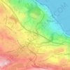 Frohberg topographic map, elevation, terrain