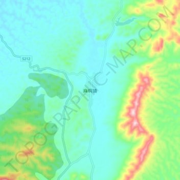 Madong topographic map, elevation, terrain