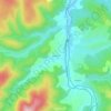 Chaniaux topographic map, elevation, terrain