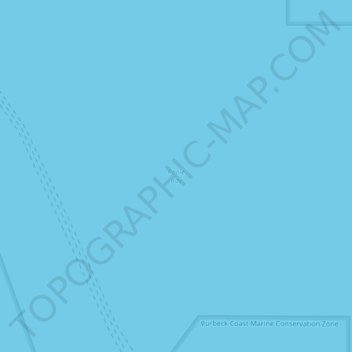 Poole Bay topographic map, elevation, terrain