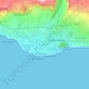 Le Butor topographic map, elevation, terrain