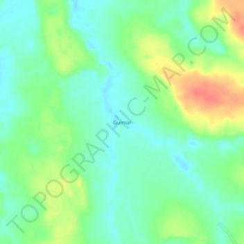 Guimar topographic map, elevation, terrain