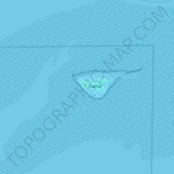 Südfall topographic map, elevation, terrain