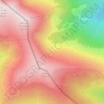 Dehesa del Raso topographic map, elevation, terrain