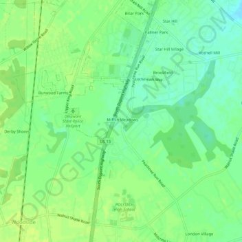 Turnkey topographic map, elevation, terrain