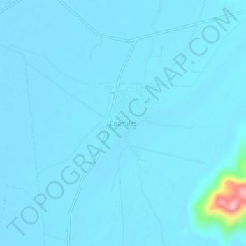 Coamiles topographic map, elevation, terrain