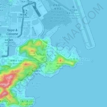 Ka-Ho Village topographic map, elevation, terrain