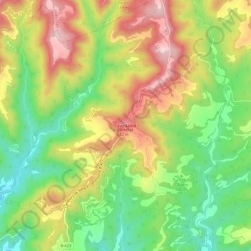 Castelladral topographic map, elevation, terrain