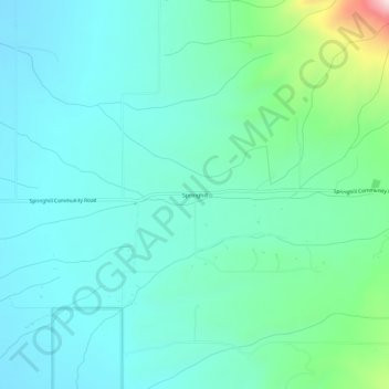 Springhill topographic map, elevation, terrain