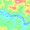萨呼腾镇 topographic map, elevation, terrain