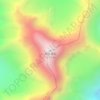 Reddomain topographic map, elevation, terrain