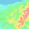Godod topographic map, elevation, terrain