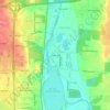 Miami Villa topographic map, elevation, terrain