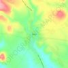Robe topographic map, elevation, terrain