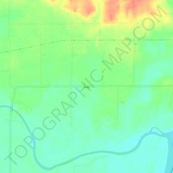 Gay topographic map, elevation, terrain