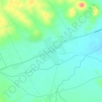Borj El Amri topographic map, elevation, terrain