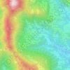Valsecca topographic map, elevation, terrain