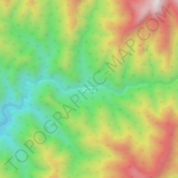 火地塘 topographic map, elevation, terrain