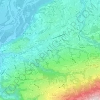 Marcador topographic map, elevation, terrain