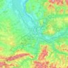 Basel topographic map, elevation, terrain