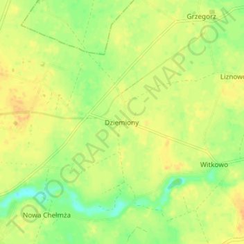 Dreilinden topographic map, elevation, terrain