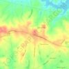 Lizella topographic map, elevation, terrain