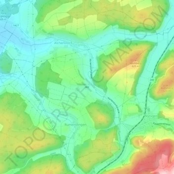 Wil topographic map, elevation, terrain