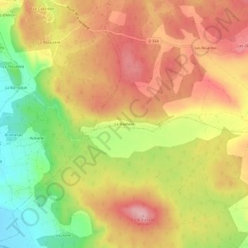 La Raphèle topographic map, elevation, terrain