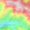 Bagna topographic map, elevation, terrain