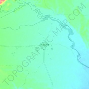 Albania topographic map, elevation, terrain