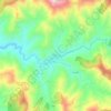 Porrera topographic map, elevation, terrain
