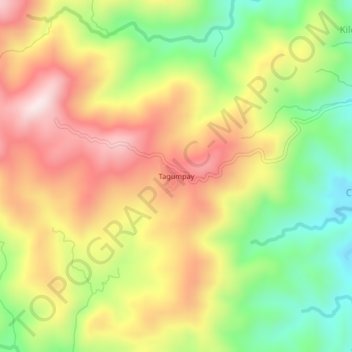 Tagumpay topographic map, elevation, terrain