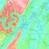 Chattanooga topographic map, elevation, terrain