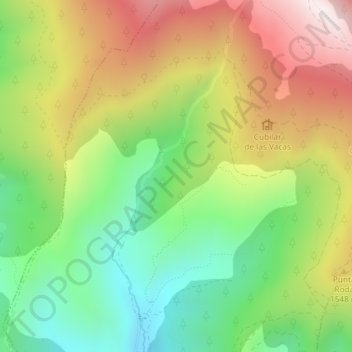 Pie de Puerto topographic map, elevation, terrain