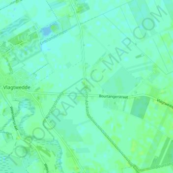 Weite topographic map, elevation, terrain