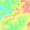 Copper Hill topographic map, elevation, terrain