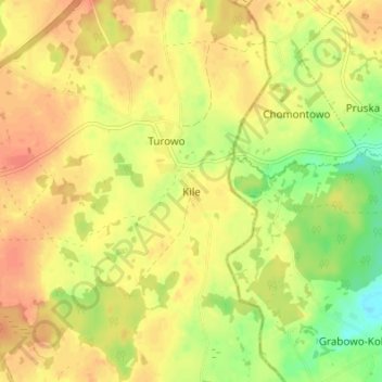 Kile topographic map, elevation, terrain
