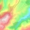 Pozacas topographic map, elevation, terrain