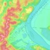 Letart topographic map, elevation, terrain