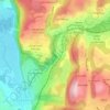 Cascade des Écrevisses topographic map, elevation, terrain