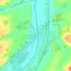 Saint-Romain topographic map, elevation, terrain