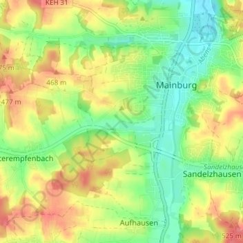 Gschwellhof topographic map, elevation, terrain