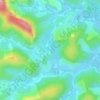 Córrego Monte Belo topographic map, elevation, terrain
