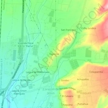Tandalivi topographic map, elevation, terrain