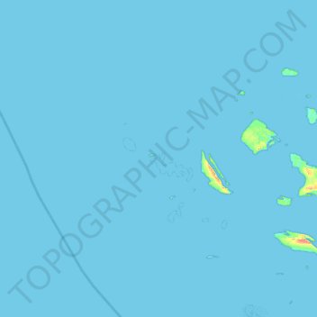 Hanish topographic map, elevation, terrain