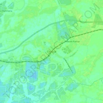Chabua topographic map, elevation, terrain