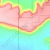 Black Mesa topographic map, elevation, terrain