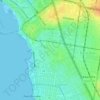 Melbourne topographic map, elevation, terrain