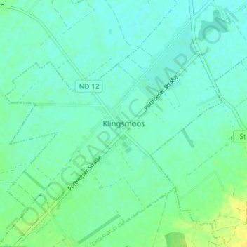 Klingsmoos topographic map, elevation, terrain