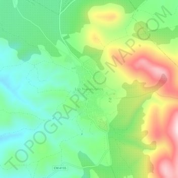 Los Navalucillos topographic map, elevation, terrain